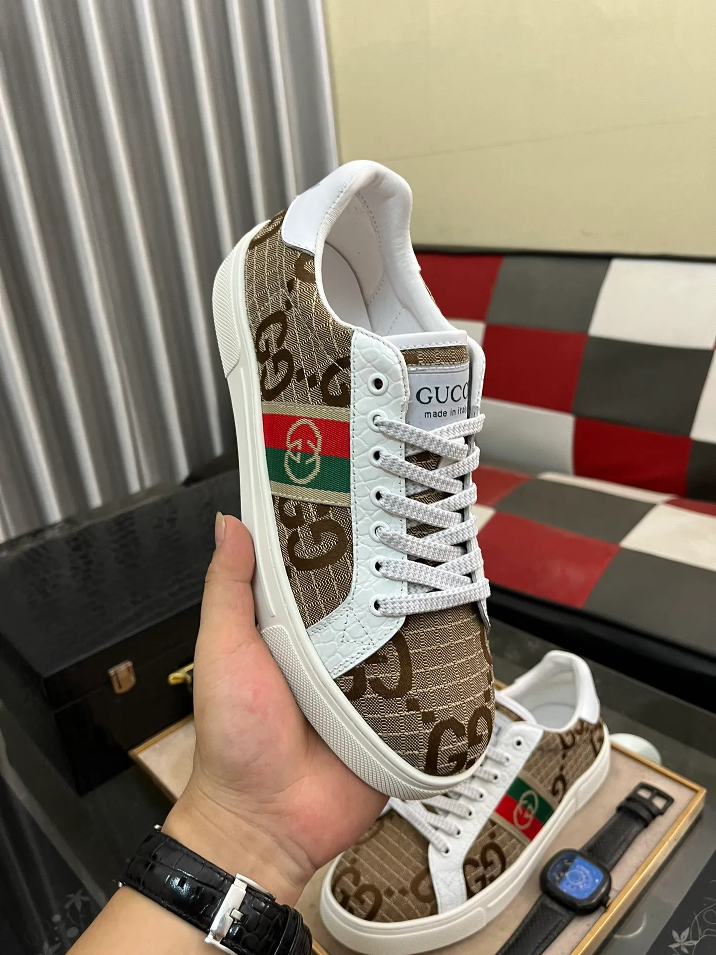 Men's men's shoes💰380⌚️⌚️" GUCCI" New official website • Same style latest • Hot style casual shoes, top brand [seduce] luxury ~ purchasing agency, top ~ quality. Products sold at the counter [Qiang] The original fabric adopts 3D printing technology ➕ Comfortable sheepskin lining, available in 38-443️⃣ colors